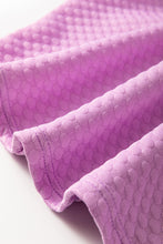 Load image into Gallery viewer, White Solid Textured O Neck Puff Sleeve Blouse