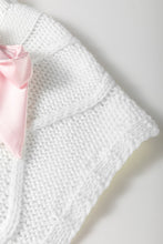 Load image into Gallery viewer, Black Satin Bowknot Cable Knit Top