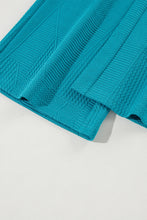 Load image into Gallery viewer, Dark Green Textured Ruffle Summer Top and Drawstring Pants Set