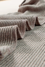 Load image into Gallery viewer, Pale Khaki Button Strappy V Neck Plain Ribbed Tee