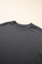 Load image into Gallery viewer, Dark Grey Crewneck Tee and Loose Pants Set