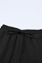 Load image into Gallery viewer, Gray Textured Loose Fit T Shirt & Drawstring Pants Set