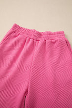 Load image into Gallery viewer, Sail Blue Solid Textured Collared V Neck Top and Wide Leg Pants Set