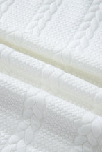 Load image into Gallery viewer, White Textured Loose Plus Size Long Sleeve Top