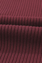 Load image into Gallery viewer, Pink Patch Pocket Ribbed Knit Short Sleeve Sweater