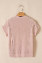 Load image into Gallery viewer, Wild Wind Solid Corded Short Sleeve T Shirt and Wide Leg Pants Set