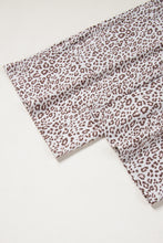 Load image into Gallery viewer, White Allover Leopard Print Long Sleeve and Pants Pajama Set