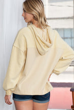 Load image into Gallery viewer, Green Flap Pockets Bishop Sleeve Zip Up Hoodie Jacket