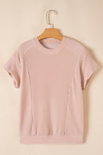 Load image into Gallery viewer, Wild Wind Solid Corded Short Sleeve T Shirt and Wide Leg Pants Set