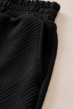 Load image into Gallery viewer, Sail Blue Solid Textured Collared V Neck Top and Wide Leg Pants Set