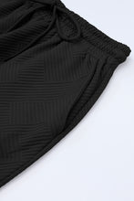 Load image into Gallery viewer, Gray Textured Loose Fit T Shirt & Drawstring Pants Set
