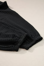 Load image into Gallery viewer, White Lattice Textured Cropped Tee and Jogger Pants Set