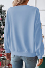 Load image into Gallery viewer, Fiery Red Sweet Bowknot Round Neck Sweatshirt