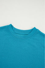 Load image into Gallery viewer, Dark Green Textured Ruffle Summer Top and Drawstring Pants Set