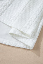 Load image into Gallery viewer, White Textured Loose Plus Size Long Sleeve Top