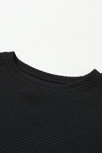 Load image into Gallery viewer, Dark Khaki Textured Loose Slouchy Long Sleeve Top and Pants Set