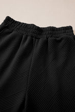 Load image into Gallery viewer, Sail Blue Solid Textured Collared V Neck Top and Wide Leg Pants Set