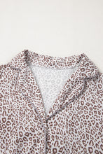 Load image into Gallery viewer, White Allover Leopard Print Long Sleeve and Pants Pajama Set