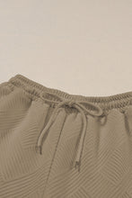 Load image into Gallery viewer, Dark Khaki Textured Loose Slouchy Long Sleeve Top and Pants Set