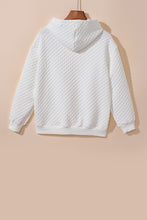 Load image into Gallery viewer, White Quilted Hoodie and Sweatpants Two Piece Set