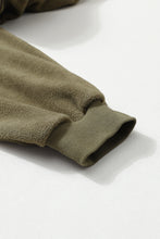 Load image into Gallery viewer, Green Flap Pockets Bishop Sleeve Zip Up Hoodie Jacket