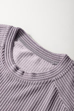 Load image into Gallery viewer, Wild Wind Solid Corded Short Sleeve T Shirt and Wide Leg Pants Set