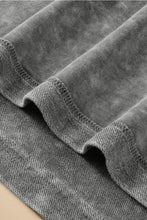 Load image into Gallery viewer, Light Grey Mineral Wash Drop Sleeve Patchwork Plus Size Tee