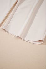 Load image into Gallery viewer, Apricot Textured Ruffle Sleeve Zipped Top and Wide Leg Pants Set