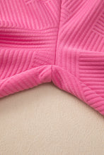 Load image into Gallery viewer, Sail Blue Solid Textured Collared V Neck Top and Wide Leg Pants Set