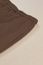 Load image into Gallery viewer, Dark Khaki Textured Loose Slouchy Long Sleeve Top and Pants Set