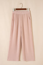 Load image into Gallery viewer, Wild Wind Solid Corded Short Sleeve T Shirt and Wide Leg Pants Set