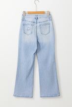 Load image into Gallery viewer, Beau Blue Vintage Light Wash Distressed Flare Jeans