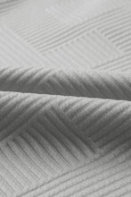 Load image into Gallery viewer, Sail Blue Solid Textured Collared V Neck Top and Wide Leg Pants Set