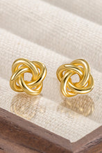 Load image into Gallery viewer, Gold Minimalism Knotted Stud Earrings