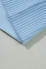 Load image into Gallery viewer, Pink Patch Pocket Ribbed Knit Short Sleeve Sweater