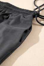 Load image into Gallery viewer, Dark Grey Crewneck Tee and Loose Pants Set