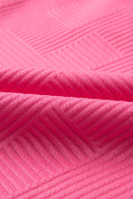 Load image into Gallery viewer, Sail Blue Solid Textured Collared V Neck Top and Wide Leg Pants Set