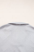 Load image into Gallery viewer, Sail Blue Solid Textured Collared V Neck Top and Wide Leg Pants Set