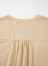 Load image into Gallery viewer, Parchment Ruffle Short Sleeve Bowknot Applique Plus Size Top