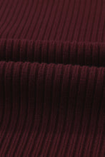 Load image into Gallery viewer, Pink Patch Pocket Ribbed Knit Short Sleeve Sweater