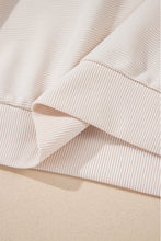 Load image into Gallery viewer, Apricot Textured Ruffle Sleeve Zipped Top and Wide Leg Pants Set