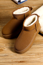 Load image into Gallery viewer, Chestnut Faux Fur Lined Suede Ankle Snow Boots