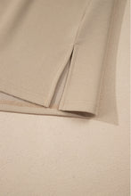 Load image into Gallery viewer, Pale Khaki Frill V Neck Ruffle Textured Top