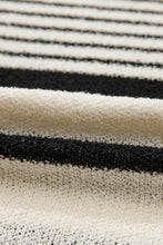 Load image into Gallery viewer, Black White Striped Sleeveless Knit Top