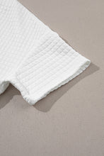 Load image into Gallery viewer, White Lattice Textured Cropped Tee and Jogger Pants Set