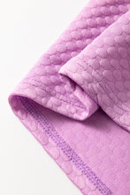 Load image into Gallery viewer, White Solid Textured O Neck Puff Sleeve Blouse