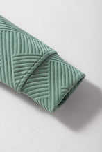 Load image into Gallery viewer, Dark Khaki Textured Loose Slouchy Long Sleeve Top and Pants Set