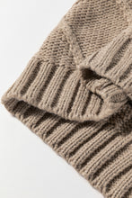 Load image into Gallery viewer, Black Satin Bowknot Cable Knit Top