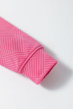 Load image into Gallery viewer, Dark Khaki Textured Loose Slouchy Long Sleeve Top and Pants Set