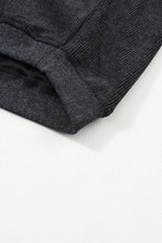 Load image into Gallery viewer, Pink Solid Ribbed Round Neck Pullover Sweatshirt